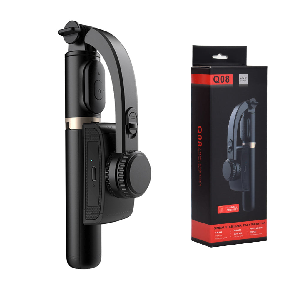 Selfie Stick Bluetooth Techsuit Q08, Παγκόσμιος, Μαύρο