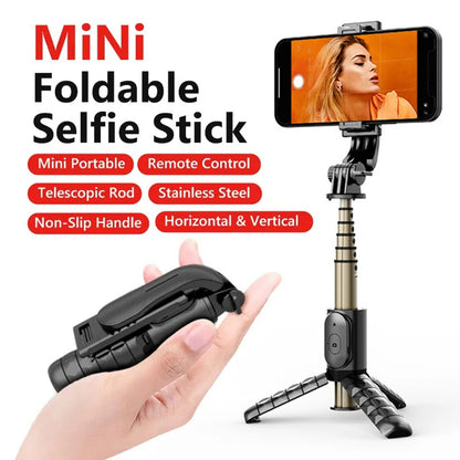 Selfie Stick Bluetooth Techsuit Q10, Παγκόσμιος, Μαύρο