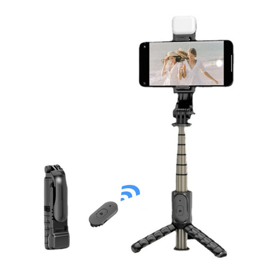 Selfie Stick Bluetooth Techsuit Q10s, Universal, Μαύρο