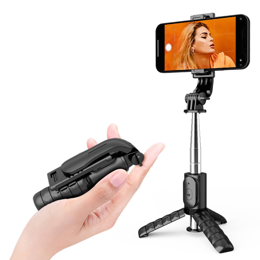 Selfie Stick Bluetooth Techsuit Q11, Παγκόσμιος, Μαύρο