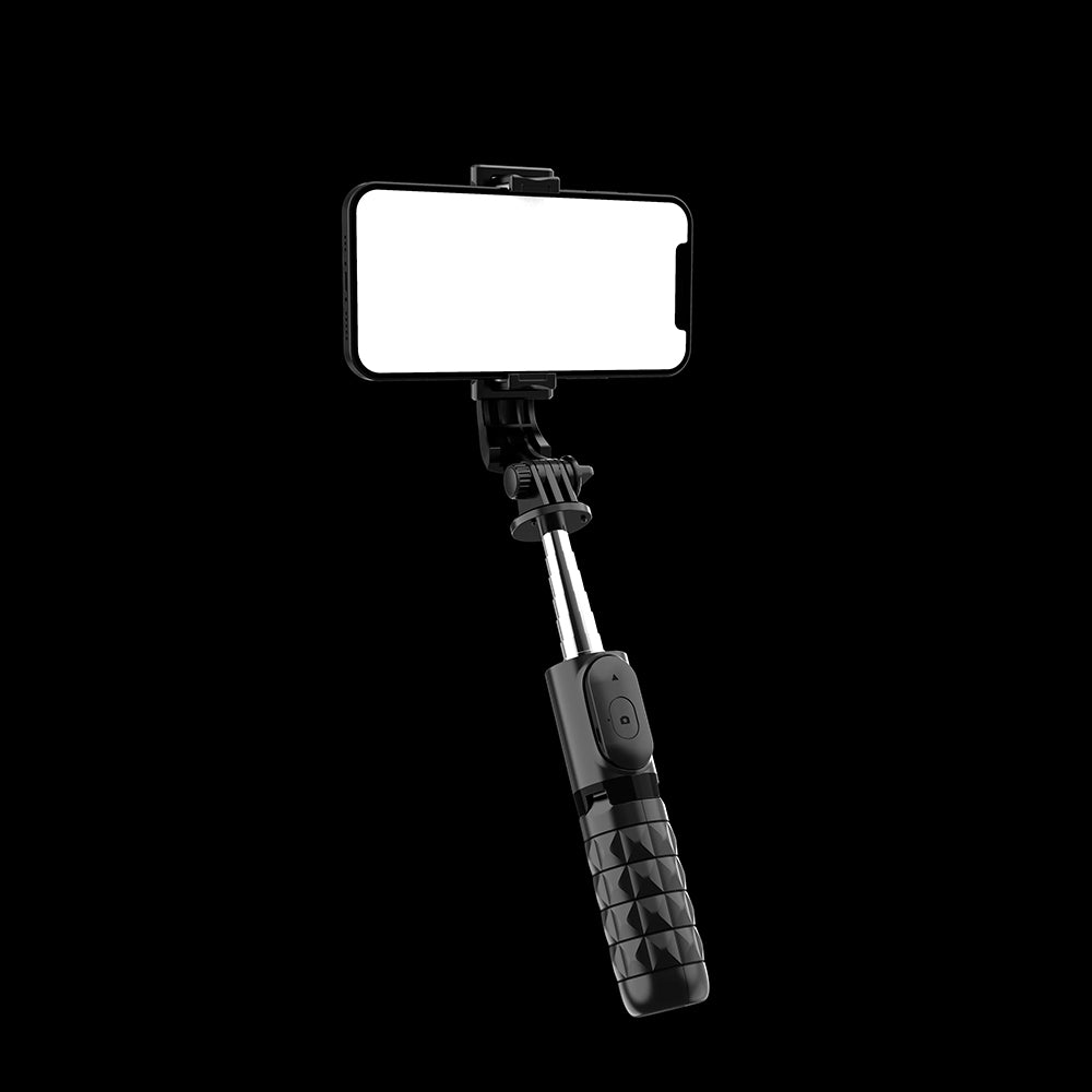 Selfie Stick Bluetooth Techsuit Q11, Παγκόσμιος, Μαύρο