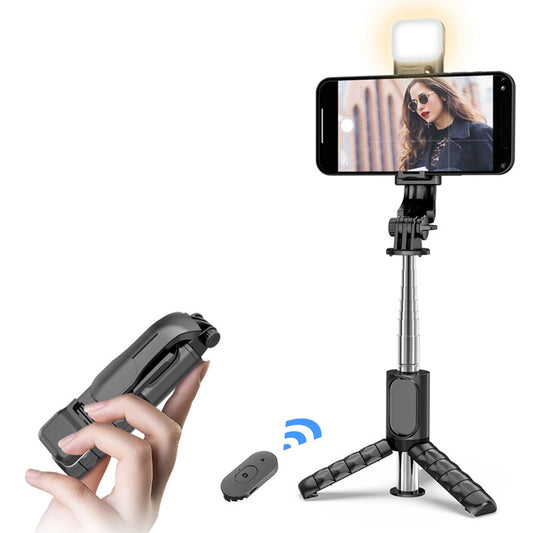 Selfie Stick Bluetooth Techsuit Q11s, Παγκόσμιος, Μαύρο
