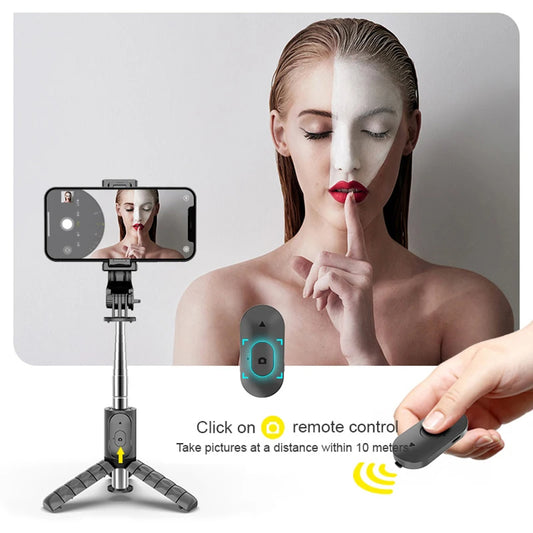 Selfie Stick Bluetooth Techsuit Q11s, Παγκόσμιος, Μαύρο
