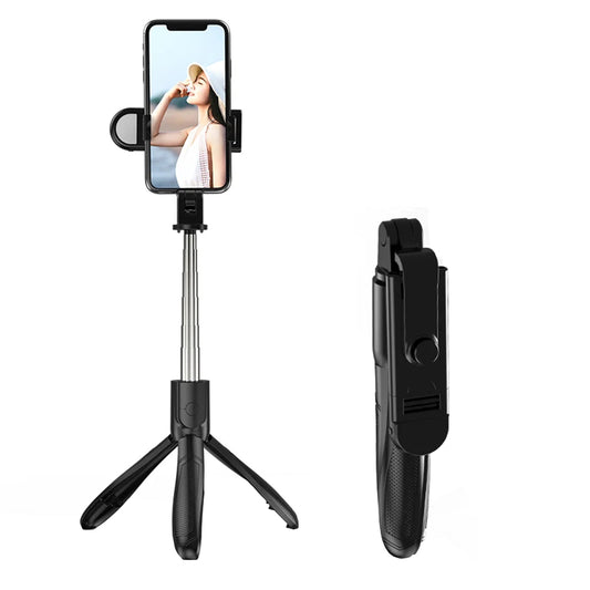 Selfie Stick Bluetooth Techsuit S01-S, Παγκόσμιος, Μαύρο