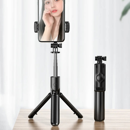 Selfie Stick Bluetooth Techsuit S03, Παγκόσμιος, Μαύρο