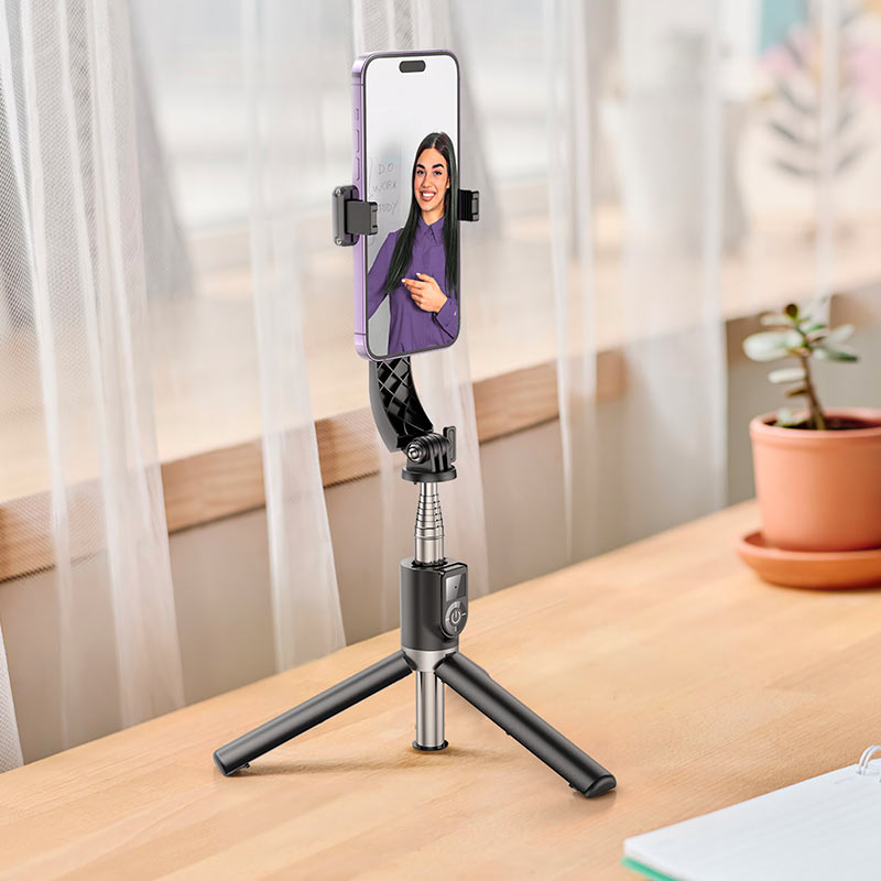 HOCO K20 Bluetooth Selfie Stick, Universal, Μαύρο 