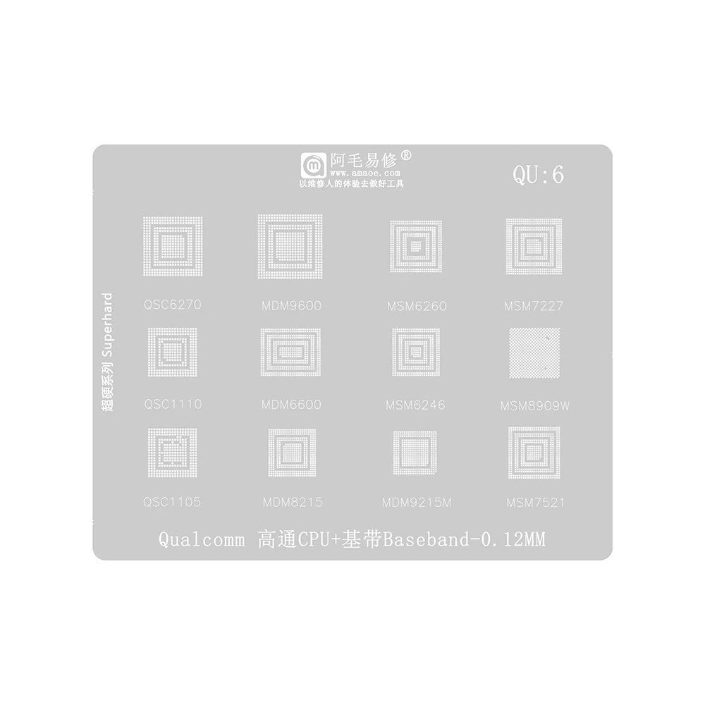 Σίτα BGA Amaoe για CPU Qualcomm QU1-8 Series