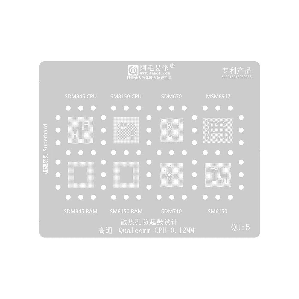 Σίτα BGA Amaoe για CPU Qualcomm QU1-8 Series