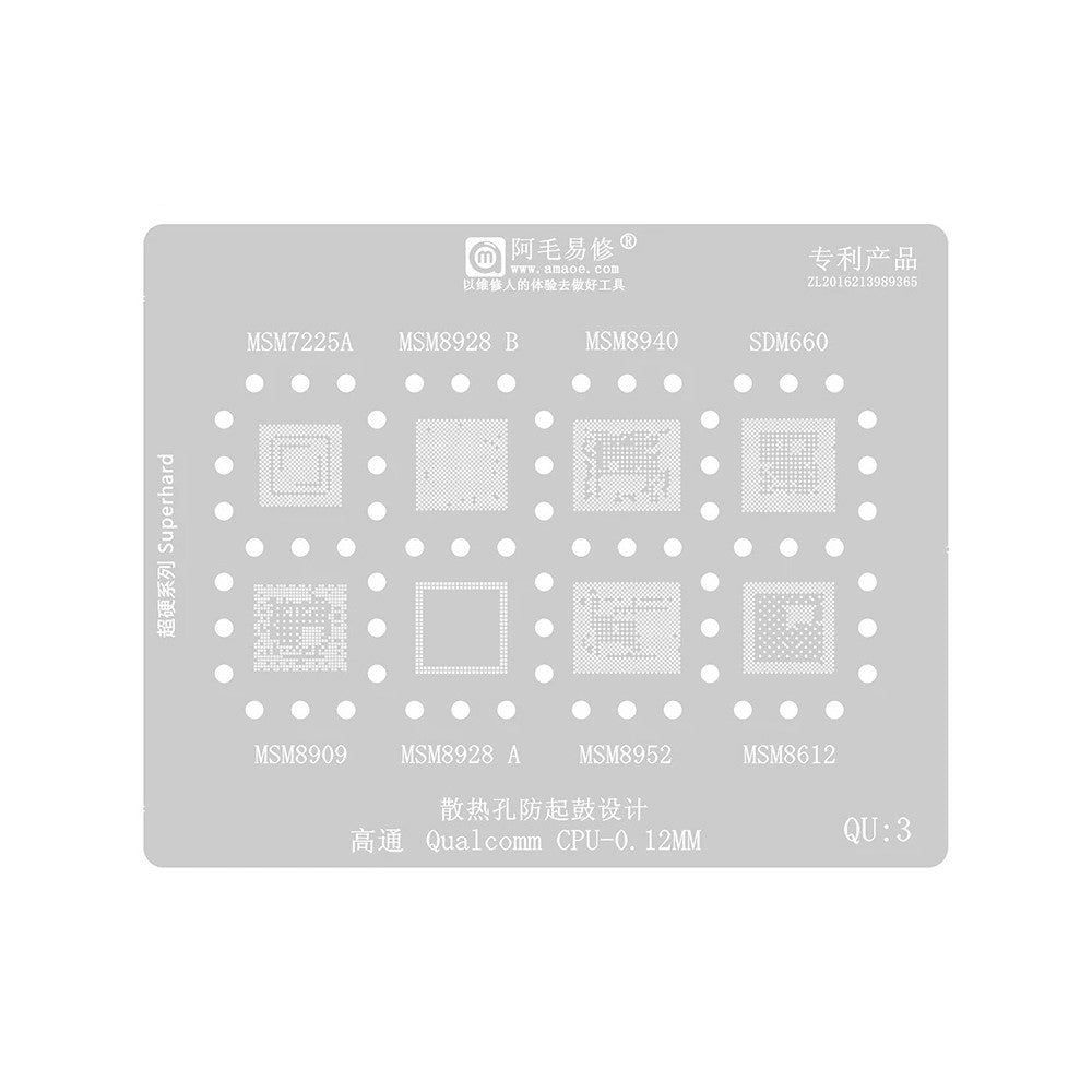 Σίτα BGA Amaoe για CPU Qualcomm QU1-8 Series