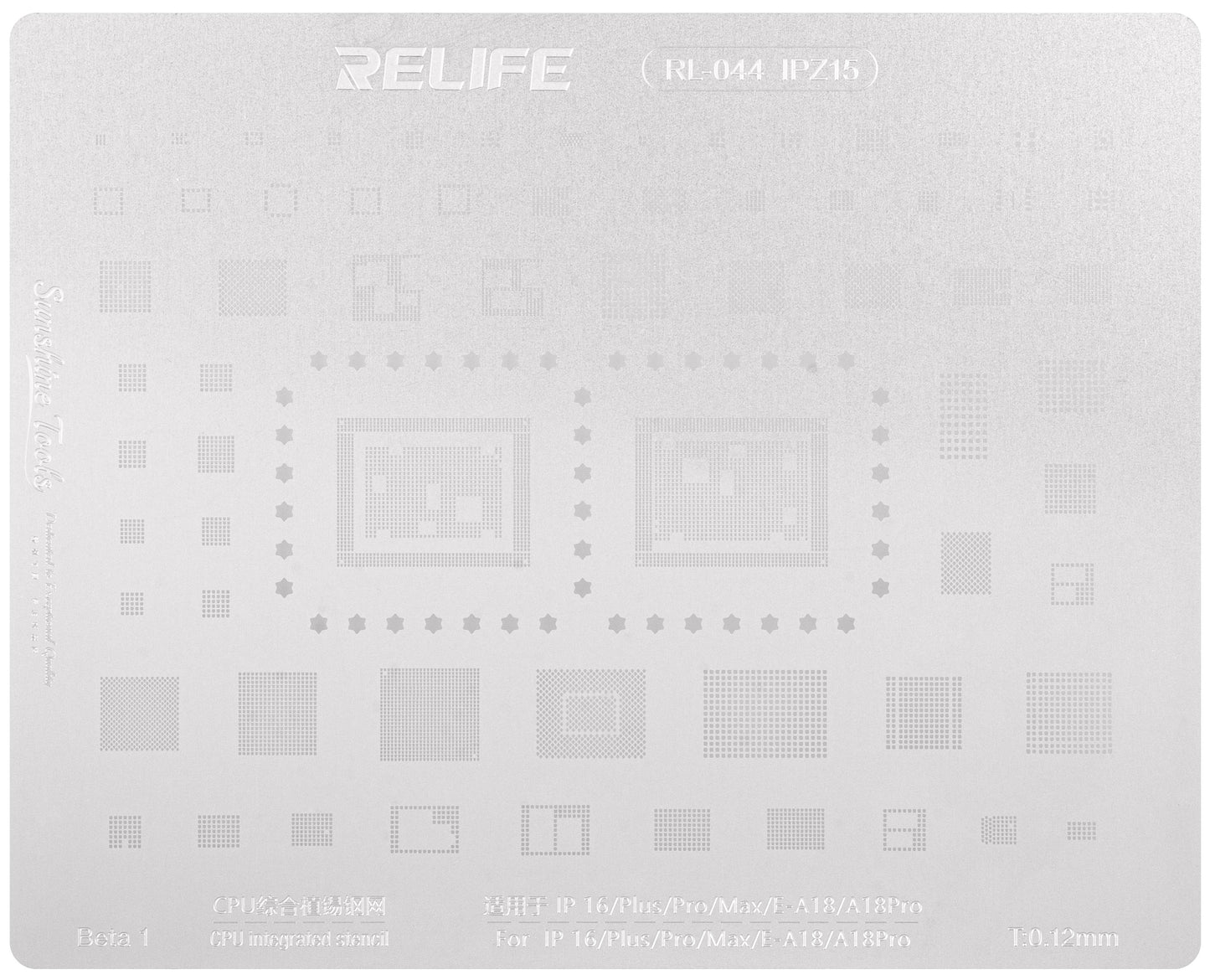 Σίτα BGA Relife RL-044 IPZ15 για Apple iPhone 16, CPU