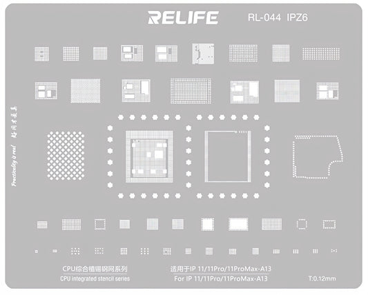 Σίτα BGA Relife RL-044 IPZ6 για Apple iPhone 11 / 11 Pro / 11 Pro Max, CPU