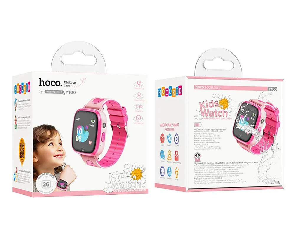 Smartwatch HOCO Y100 Kids Call, Ροζ