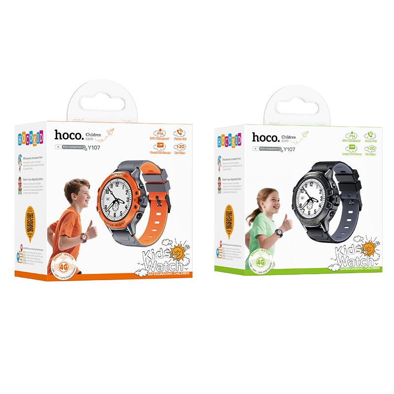 Smartwatch HOCO Y107 Kids Call, Μαύρο