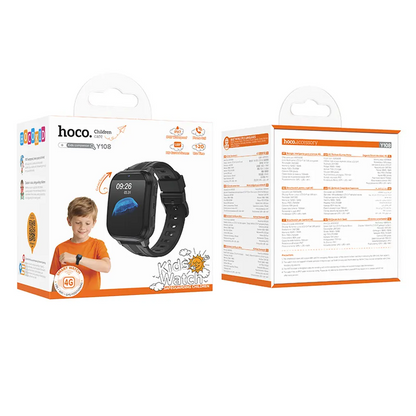 Smartwatch HOCO Y108 Kids Call, Μαύρο