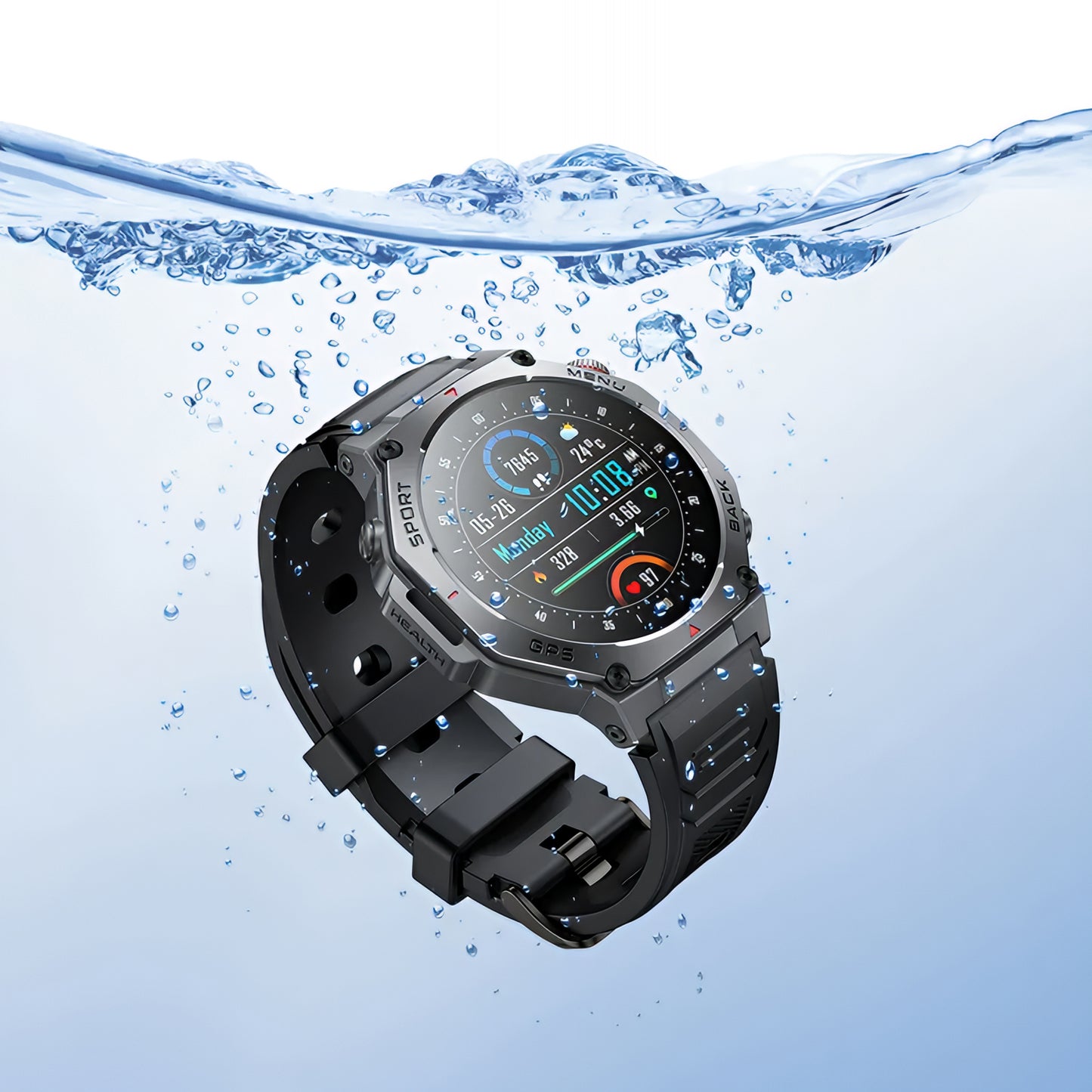 Smartwatch HOCO Y37 Call, Μαύρο