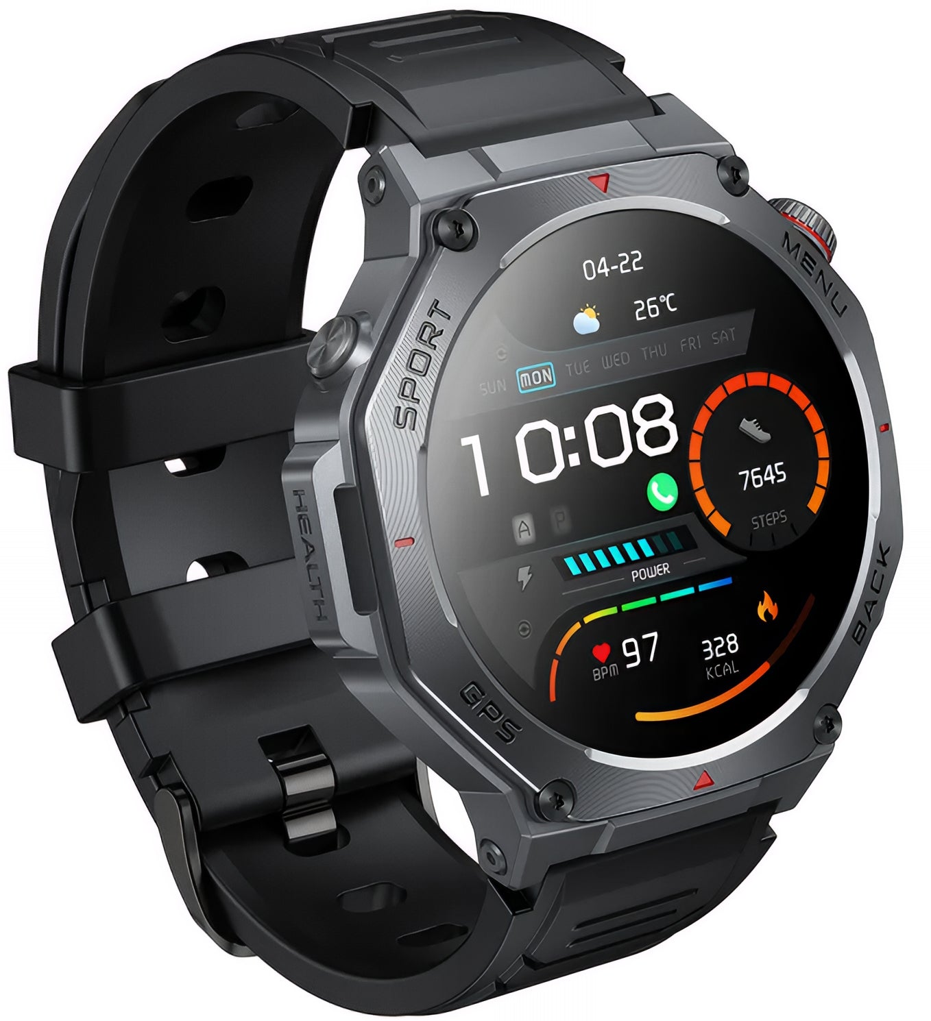 Smartwatch HOCO Y37 Call, Μαύρο
