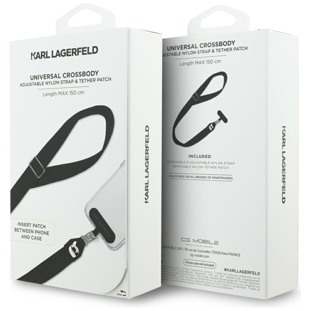 Κορδόνι Τηλεφώνου Karl Lagerfeld Karl Metal Logo, Μαύρο