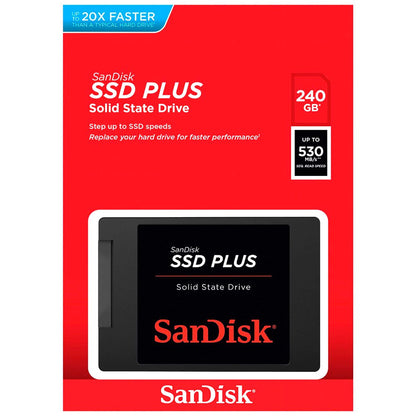 SanDisk Plus Solid State Drive (SSD), 2,5 ιντσών, 240GB, SATA III SDSSDA-240G-G26 