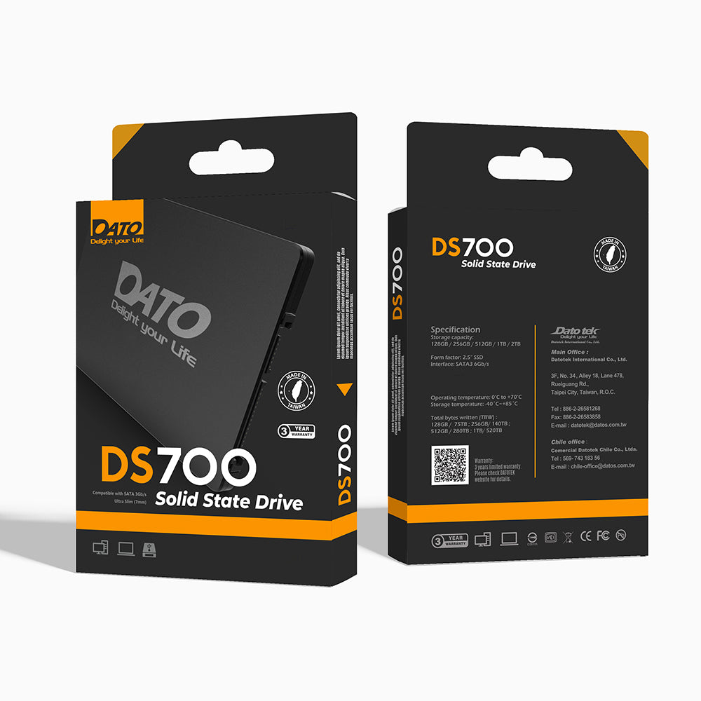 Solid State Drive (SSD) Dato, 2.5inch, 4TB, SATA III, Μαύρο DS700SSD-4TB