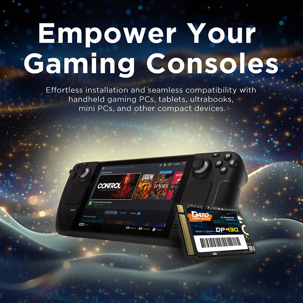 Solid State Drive (SSD) Dato DP430, NVME M.2 2230, PCIE Gen4x4, 1TB, Μαύρο DP430SSD-1TB