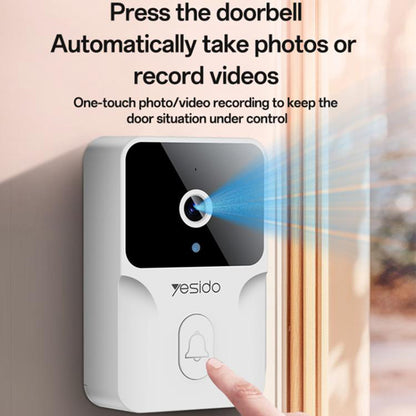 Yesido KM27 Doorbell, Wi-Fi, 2K, White
