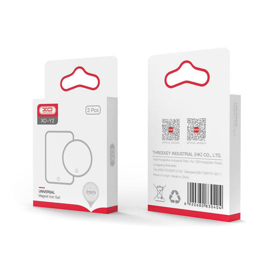 Metallic Sticker XO Design Y2 3in1, Silver