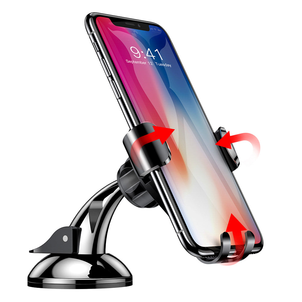 Baseus Osculum Gravity Car Mount, 63mm - 85mm, Ασημί SUYL-XP0S