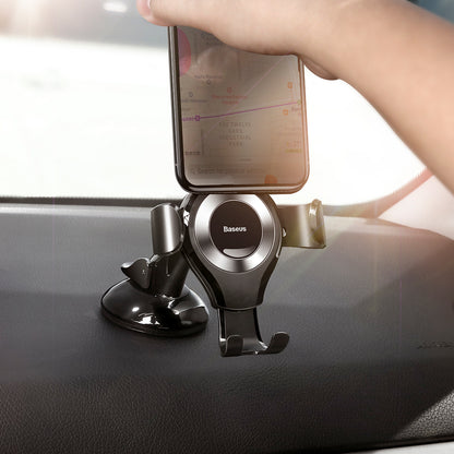 Baseus Osculum Gravity Car Mount, 63mm - 85mm, Ασημί SUYL-XP0S