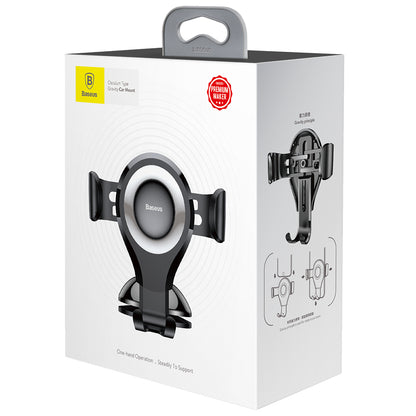 Baseus Osculum Gravity Car Mount, 63mm - 85mm, Ασημί SUYL-XP0S