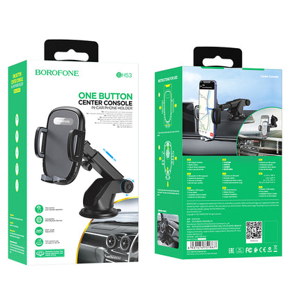 Borofone BH53 Windy Car Holder, 4.5inch - 6.7inch, Black