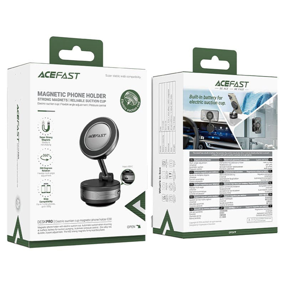 Μαγνητική Βάση Αυτοκινήτου Acefast E30, Παγκόσμια, Γκρι