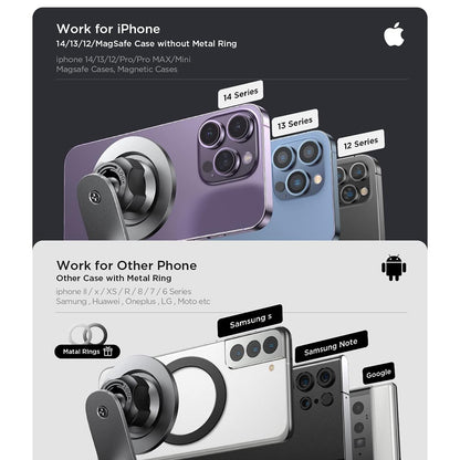 Μαγνητική Βάση Αυτοκινήτου Lisen, Παγκόσμια, Μαύρη YL0223050002