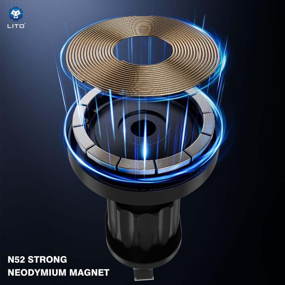 Μαγνητική Βάση Αυτοκινήτου Lito LT-W05, Παγκόσμια, Μαύρη