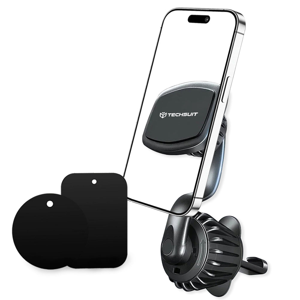 Μαγνητική Βάση Αυτοκινήτου Techsuit S3, Παγκόσμια, Μαύρη