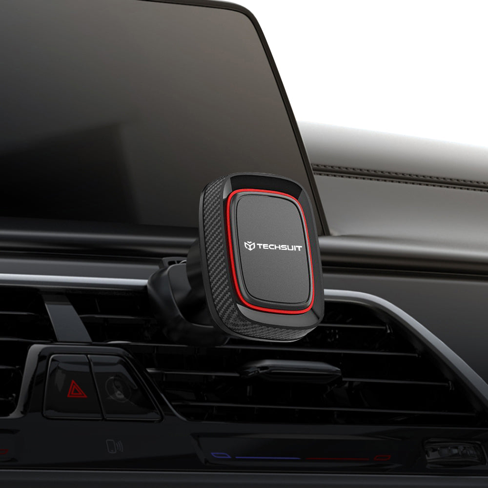 Μαγνητική Βάση Αυτοκινήτου Techsuit S5, Παγκόσμια, Μαύρο Κόκκινο