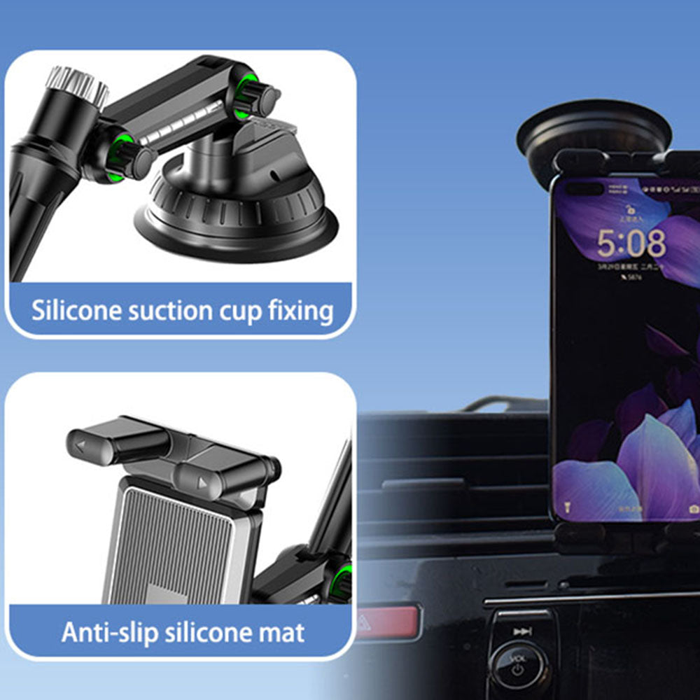 Βάση Αυτοκινήτου Techsuit ST1 για Τηλέφωνο / Ταμπλέτα, 4.7inch - 12.9inch, Μαύρο