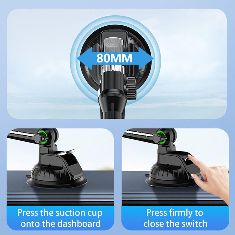 Βάση Αυτοκινήτου Techsuit ST1 για Τηλέφωνο / Ταμπλέτα, 4.7inch - 12.9inch, Μαύρο