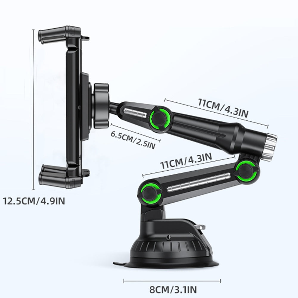 Βάση Αυτοκινήτου Techsuit ST1 για Τηλέφωνο / Ταμπλέτα, 4.7inch - 12.9inch, Μαύρο