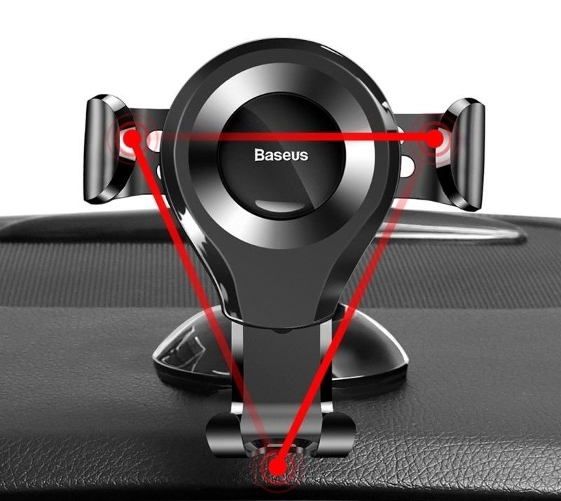 Baseus Osculum Gravity Car Mount, 63mm - 85mm, SUYL-XP01 Μαύρο