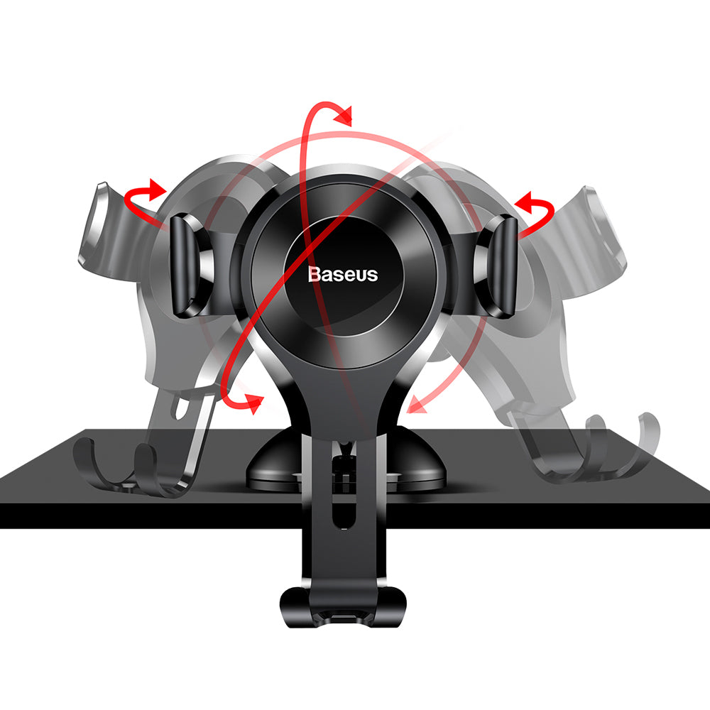 Baseus Osculum Gravity Car Mount, 63mm - 85mm, SUYL-XP01 Μαύρο