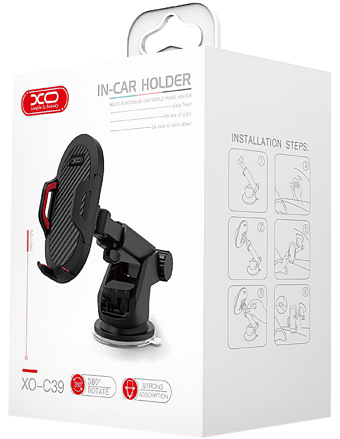 XO Design Car Holder C39, Universal, Μαύρο