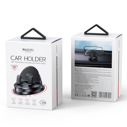 Βάση Αυτοκινήτου Yesido C268, 4inch - 8inch, Μαύρο