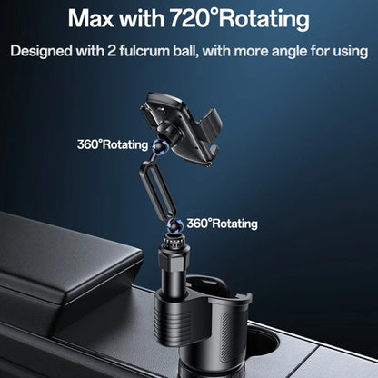 Βάση Αυτοκινήτου Yesido C273, 4.7inch - 7.2inch, Μαύρο