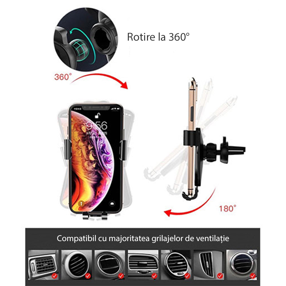 Βάση Αυτοκινήτου Yesido C87, Παγκόσμια, Μαύρη