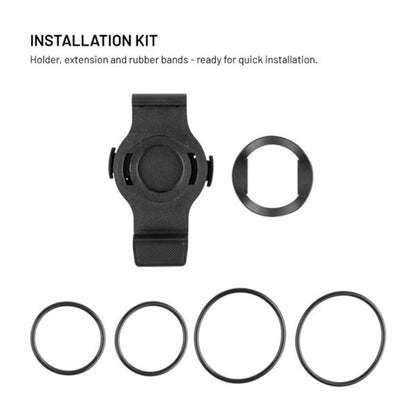 Βάση Ποδηλάτου Fixed για Garmin Watch 22mm / Edge Computer, Μαύρο