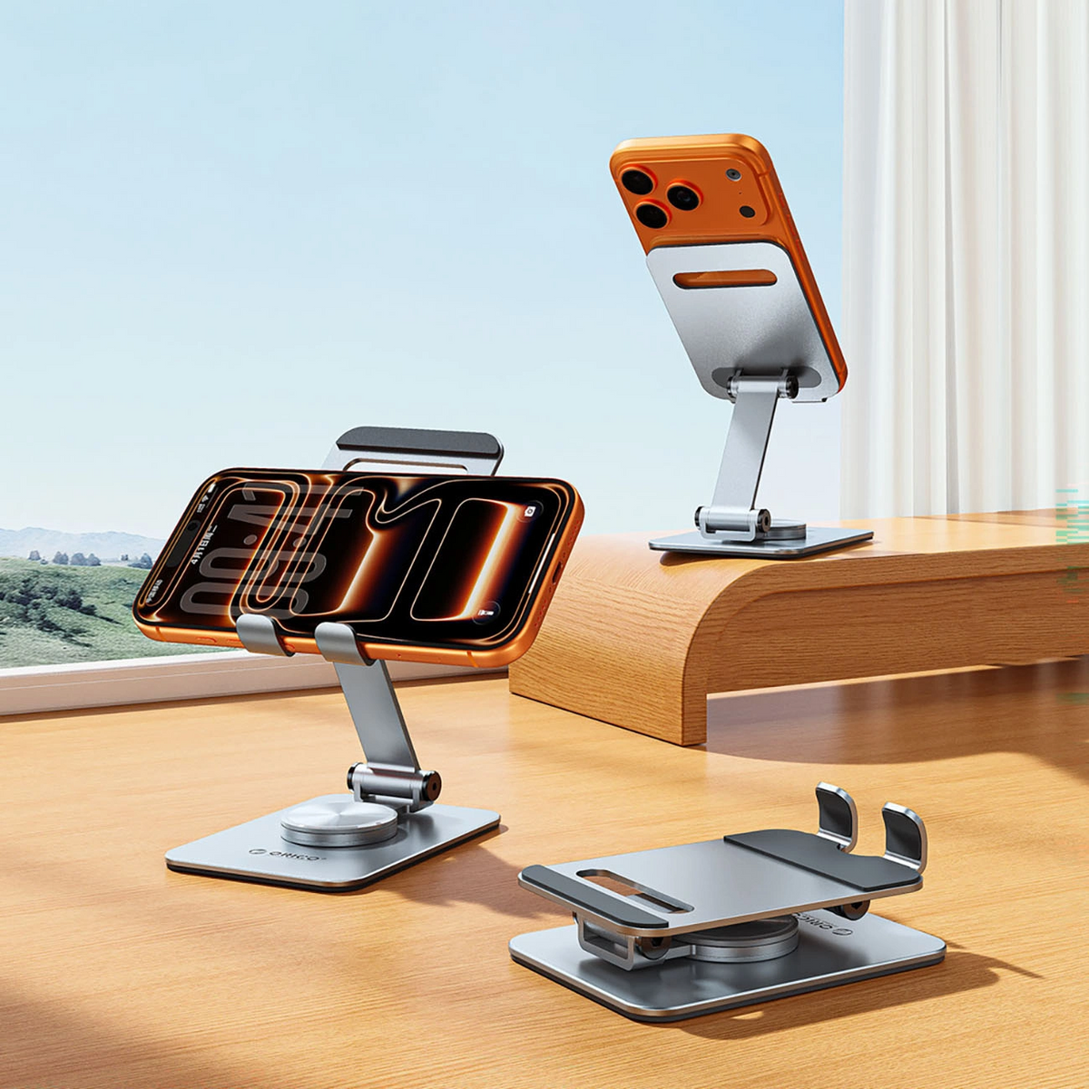 Βάση Γραφείου Orico PS2, 4.7 ίντσες - 6.9 ίντσες, Ασημί