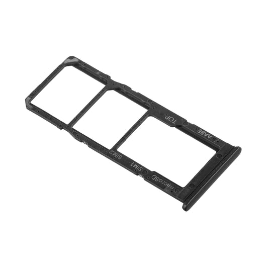 Θήκη κάρτας SIM - Samsung Galaxy A12 Nacho A127 / A12 A125, Μαύρο, Service Pack GH98-46124A