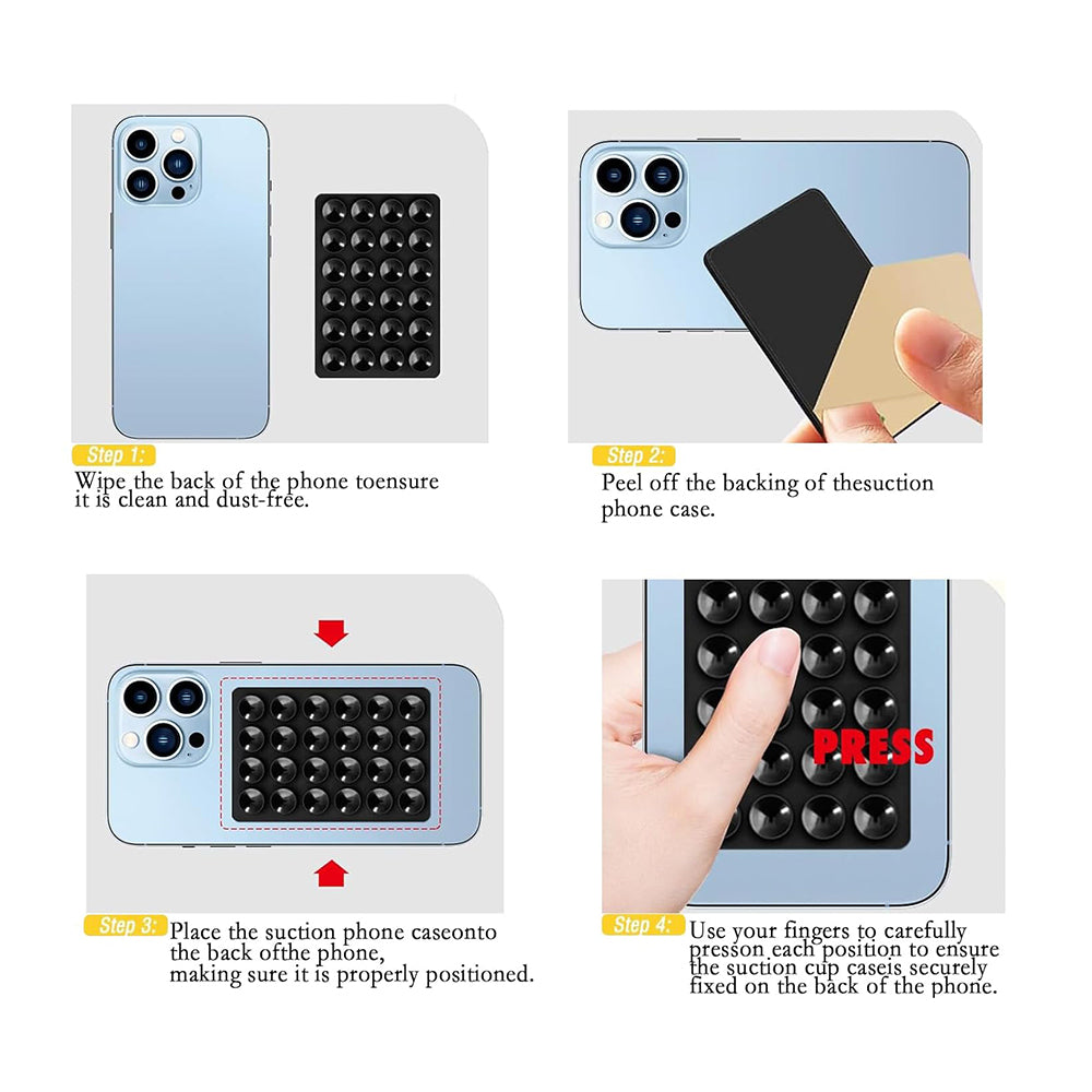 Βάση με Βεντούζες Techsuit SC-PAD, Γκρι