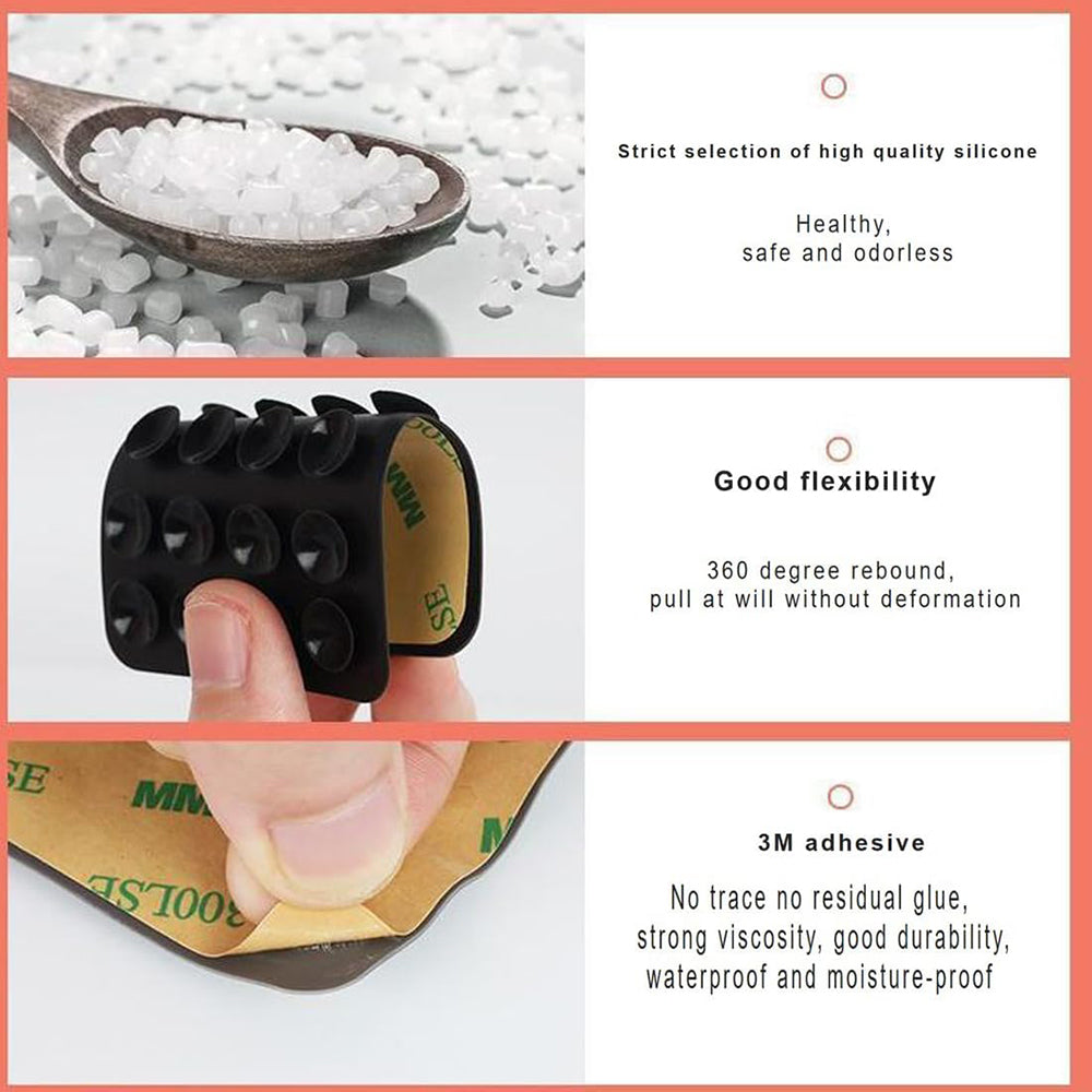 Βάση με Βεντούζες Techsuit SC-PAD, Γκρι