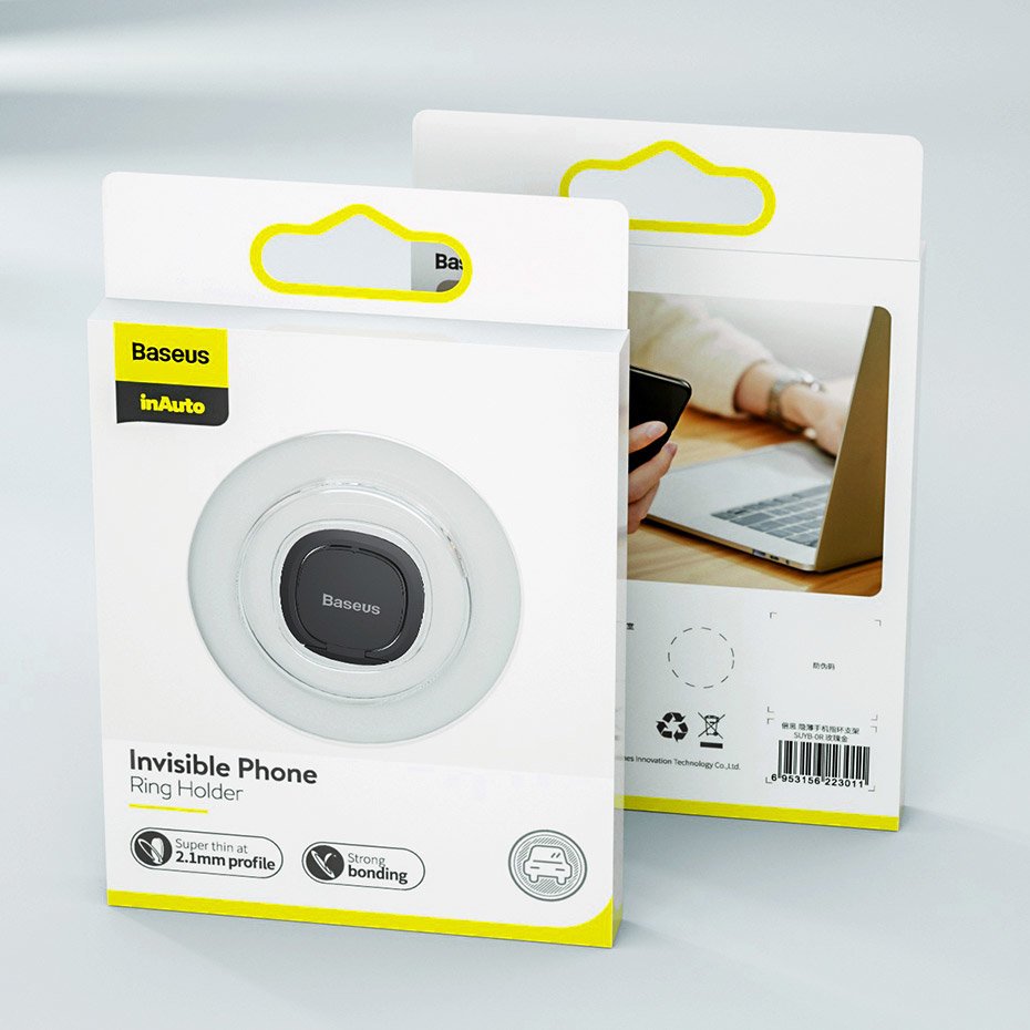 Βάση Δαχτυλιδιού Baseus Invizible, Ασημί SUYB-0S